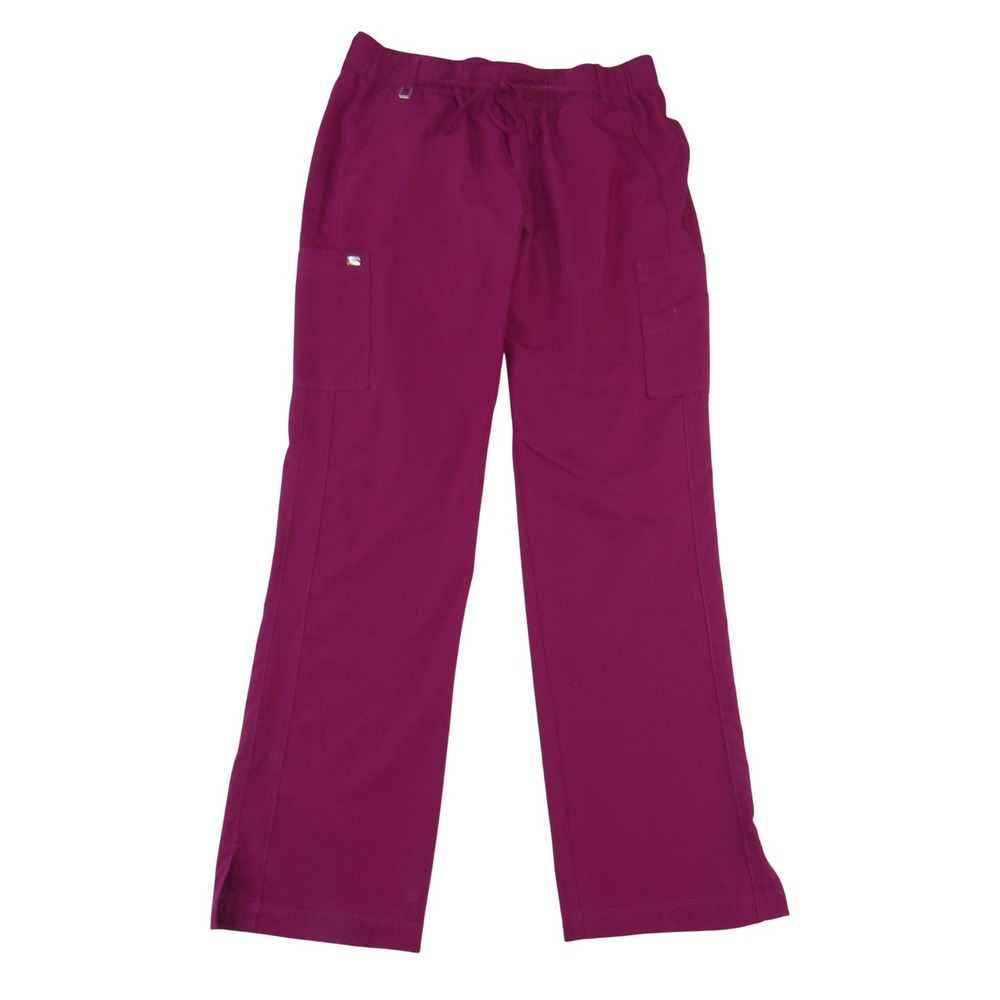 Greys Anatomy Signature Barco Scrub Pants Wine Purple Cargo Tall LT 3264